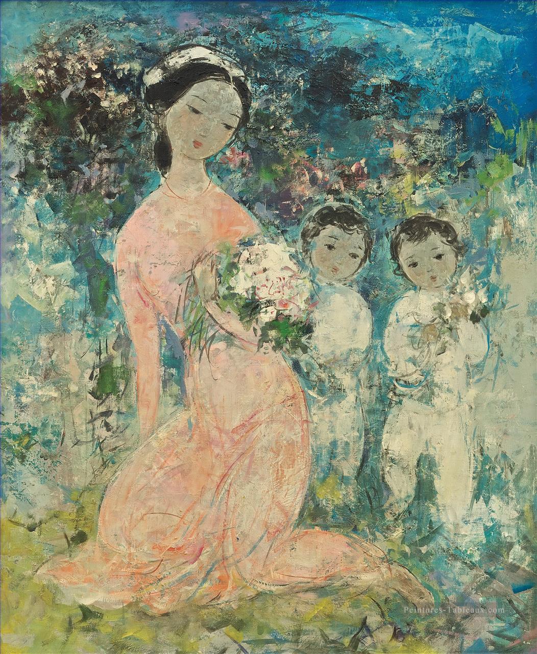 VCD Mère et enfants Asiatique Peintures à l'huile